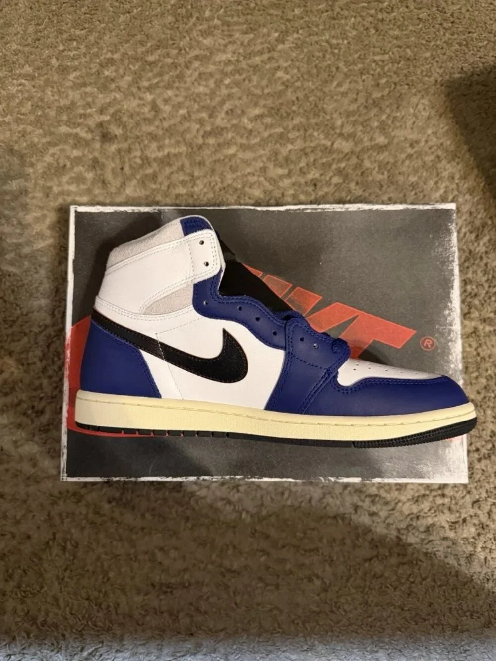Size 11.5 - Air Jordan 1 Retro OG High Rare Air - Deep Royal Blue